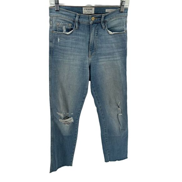 FRAME Denim Le Sylvie Slender Straight jeans light wash 27 - Picture 7 of 15